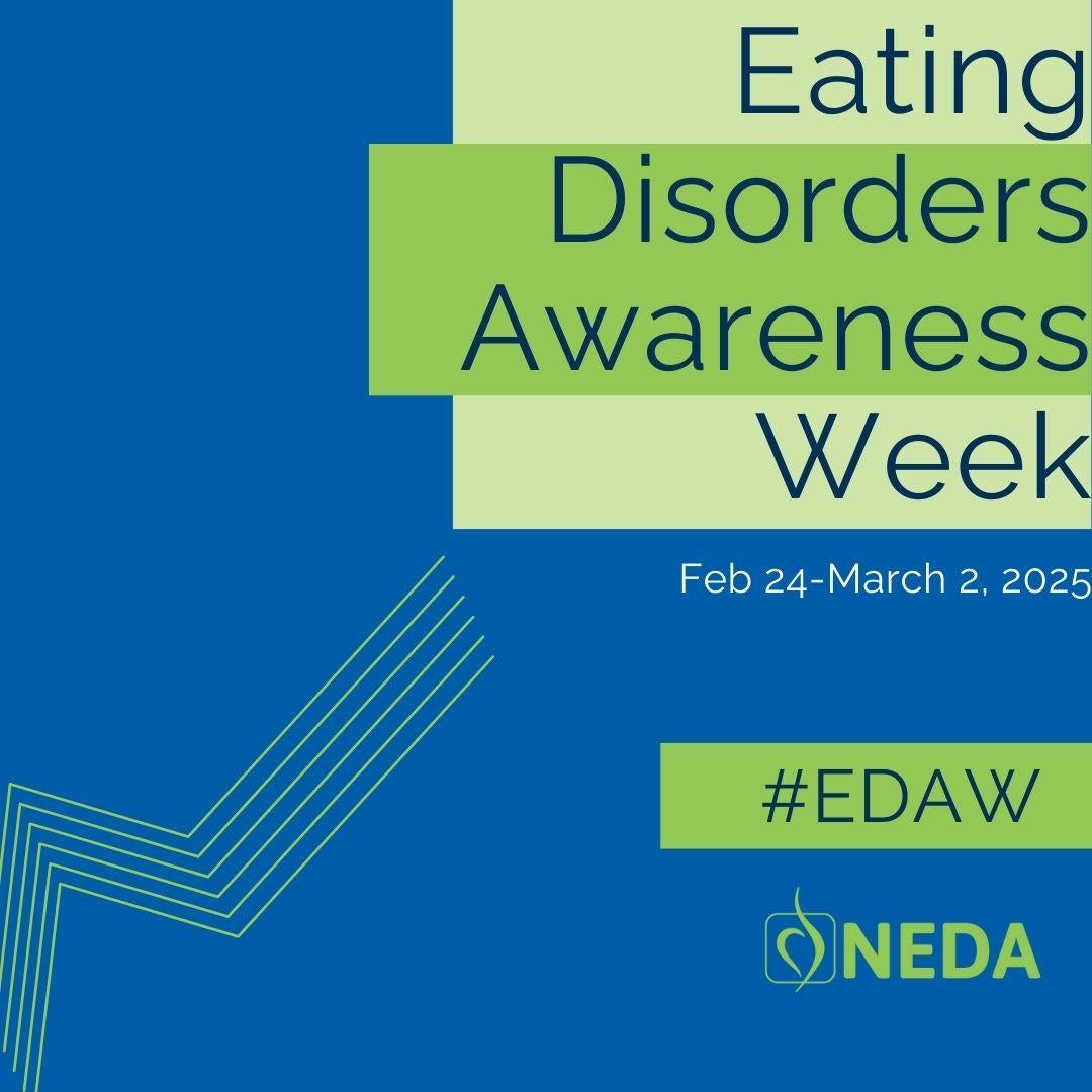 Eating Disorders Awareness Week February 24-March 2, 2025 #EDAW NEDA